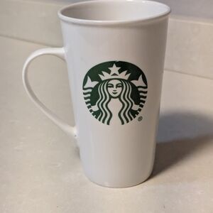 Starbucks 16oz White Ceramic Coffee Mug